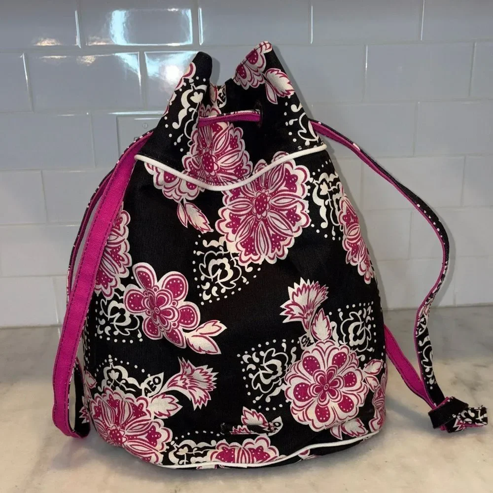American Eagle Backpack Floral Drawstring Pouch Tote Bag NWT Bag #2